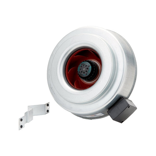 Fantech FG 8XL 8" Inline Centrifugal Fan - 470 CFM @.2" SP Side View
