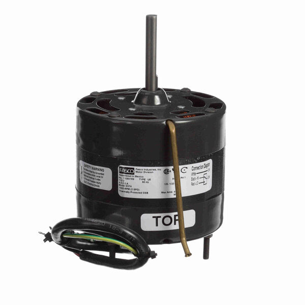 Fasco Open Air Over Direct Drive Motor Front View