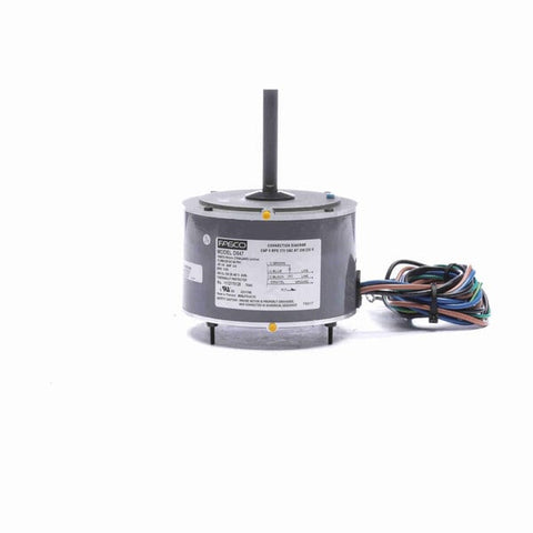 Fasco Totally Enclosed Air Over OEM Replacement Motor Front view