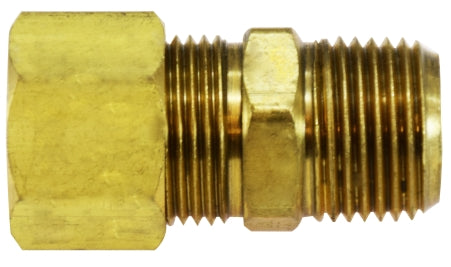 Brass Compression Tank Adapter Drilled Thru (No Stop)