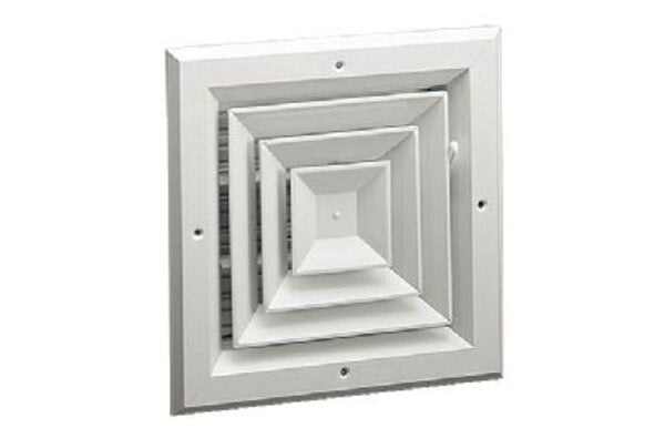 Hart & Cooley 050742 Aluminum Ceiling Diffusers 10 10 W Side View