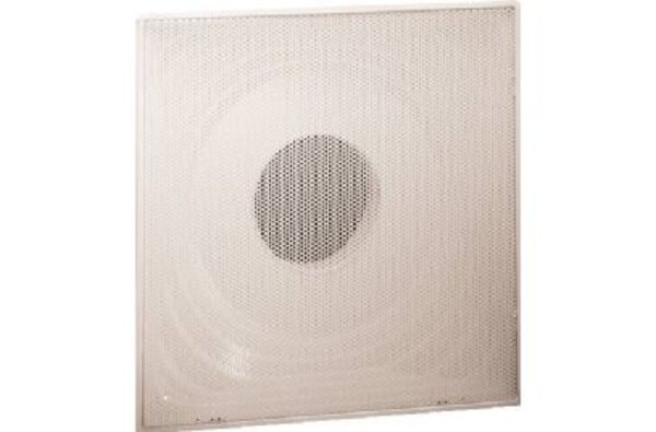 Hart & Cooley 050809 Commercial T-Bar Curved-Blade Perforated Diffusers 12 W Side View