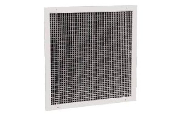 Hart & Cooley 066014 RE5 Commercial Aluminum Return Grilles 12 12 W Side View
