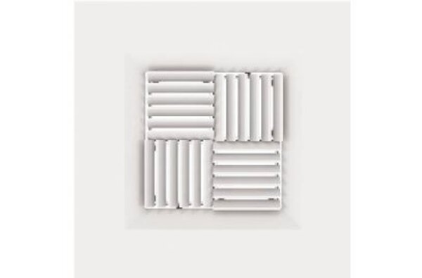 Hart & Cooley 610601 Commercial Adjustable Modular Diffusers 10 10 W Side View