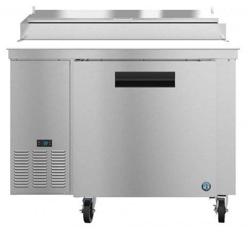 Hoshizaki 46" Refrigerator Single Section Pizza Prep Table, 1 Stainless Door Front View