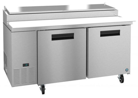 Hoshizaki 67" Refrigerator Single Section Pizza Prep Table, 2 Stainless Door From The Left