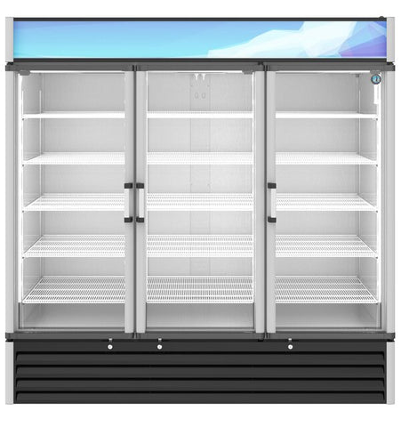 Hoshizaki Single Section Glass Door Refrigerated Merchandiser Front View