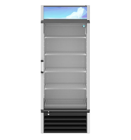 Hoshizaki Single Section Glass Door Refrigerated Merchandiser Front View