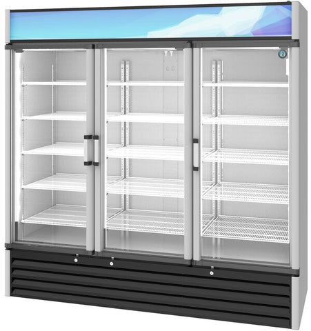 Hoshizaki Single Section Glass Door Refrigerated Merchandiser From The Right