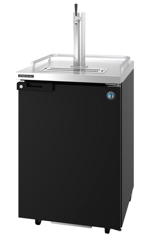 Hoshizaki Single Section Refrigerator Black Vinyl Single Tap Kegerator, View on the Right