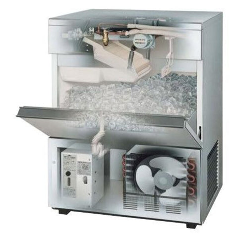 Hoshizaki Air Cooled Square Cuber Stackable Ice Machine Head, View From The Middle