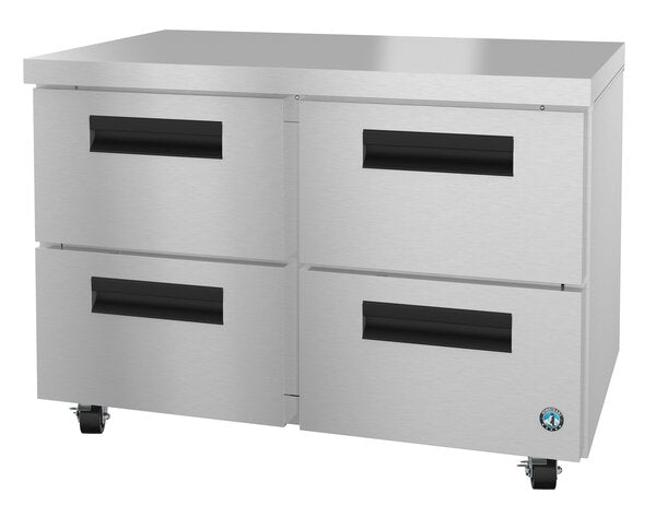 Hoshizaki 48" Refrigerator Two Section Undercounter View From The Right