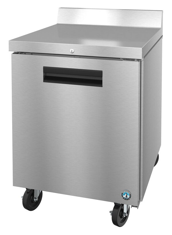 Hoshizaki 27" One Door Worktop Freezer, Stainless Doors With Lock, View on the Right