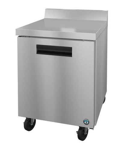 Hoshizaki 27" One Door Worktop Freezer, Stainless Doors With Lock, View on the Right