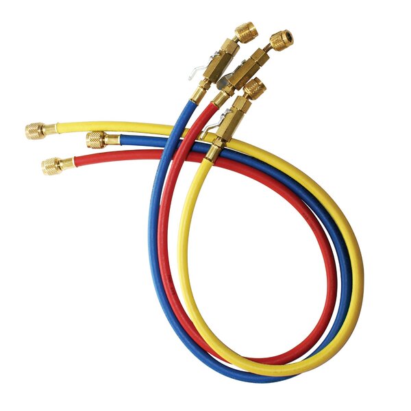 JB CCLBV-60 Kobra Charging Hose Set with Ball Valve Side View