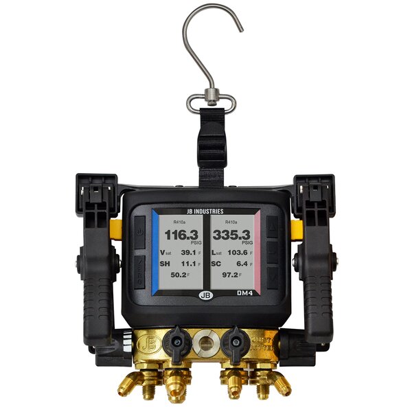 JB DM4-RW Revolver® Wireless 4Valve Digital Manifold Side View