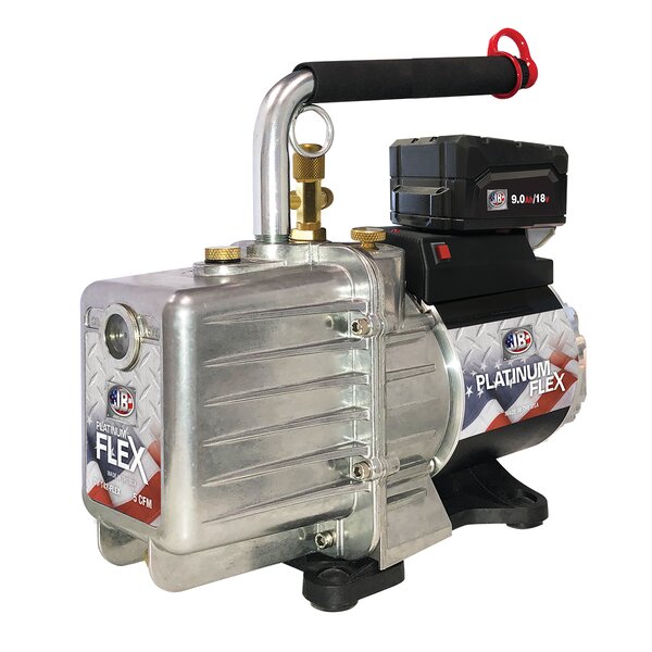 JB DV-142-FLEX-AC 5 CFM Platinum Flex AC Vacuum Pump Side View