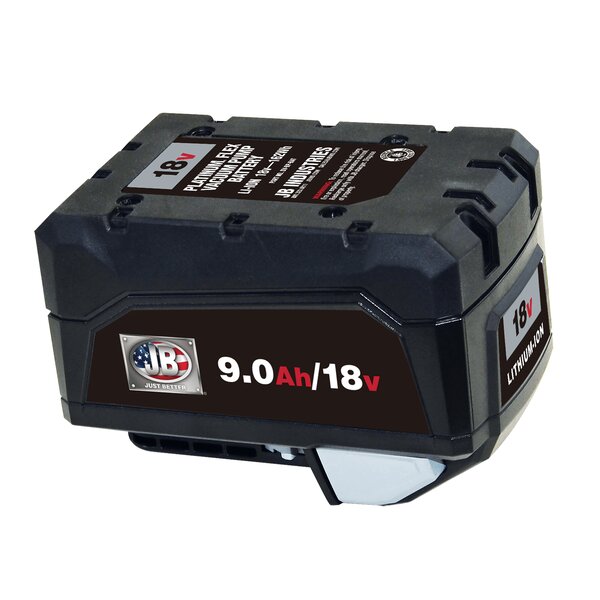 JB DV-BP-BAT Flex Pump 18V Battery Side View