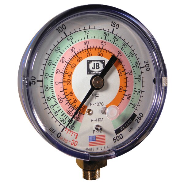 JB M2-830 Low Side Gauge Side View