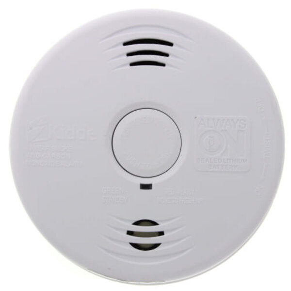 Kidde 21010408-N AC Wire-in Combination Smoke & Carbon Monoxide (CO) Alarm Sealed Lithium Battery Backup, Model i12010SCO Side View