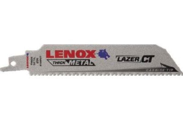 Lenox 2014220 Lazer CT™ Carbide Tipped Reciprocating Blade Front View