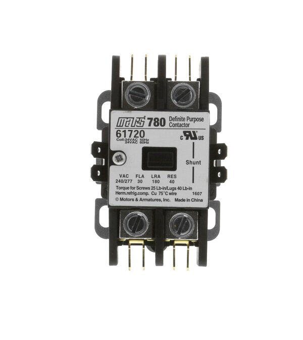 MARS 61720 80 Definite Purpose Contactor 1+ ShuntP, Box Lug Side View