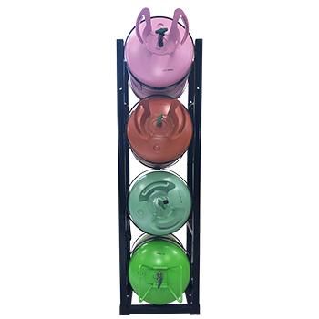 MASTERJ Tank Holders Racks, Front View With Balloons