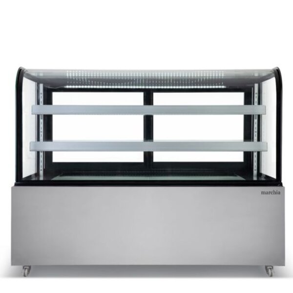 Marchia MB60 60" Curved Glass Refrigerated Bakery Display Case Side View