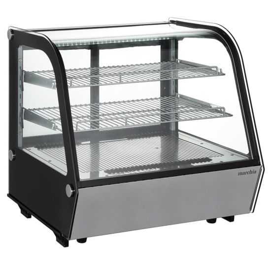 Brilliant Internal LED lighting Sliding Rear Doors Adjustable Shelves Easy 110V Plug and Play Side View