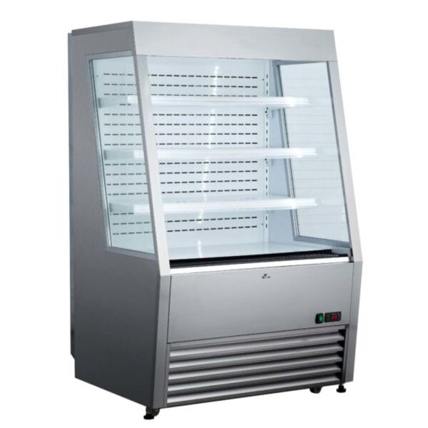 Marchia MDS390-SS 36" Stainless Steel Open Air Cooler Grab and Go Refrigerator