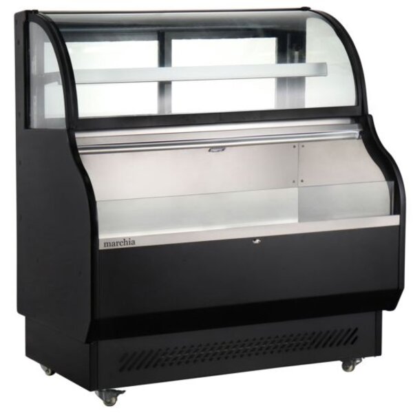 Marchia MSTAR50 50" Dual Service Open Air Display Case Merchandiser Side View