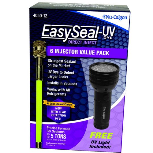 Nu-Calgon 4050-12 EasySeal Ultimate LS/UV 6 Pack + UV Light Front View