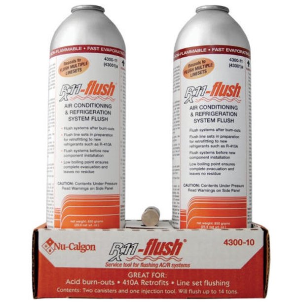 Nu-Calgon 4300-10 Rx11® flush 2+1 Display Pack Front View