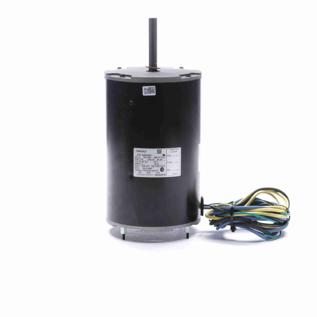 Century Totally Enclosed Air Over Condenser Fan Motor Front view
