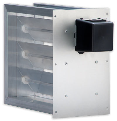 Power Close, Spring Return Rectangular Damper