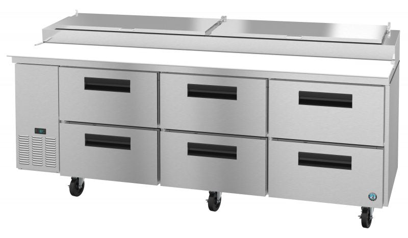 Refrigerator Three Section Pizza Prep Table