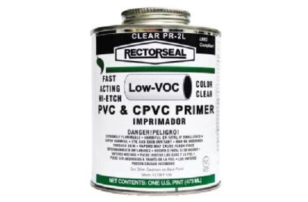 Rectorseal 55972 Clear PR-2L Low VOC Primer Front View