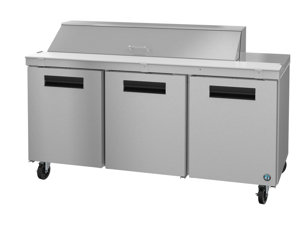 3 Door Stainless Steel Refrigerated Sandwich Prep Table
