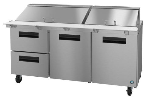 2 Door, 2 Drawer Mega Top Refrigerated Sandwich Prep Table