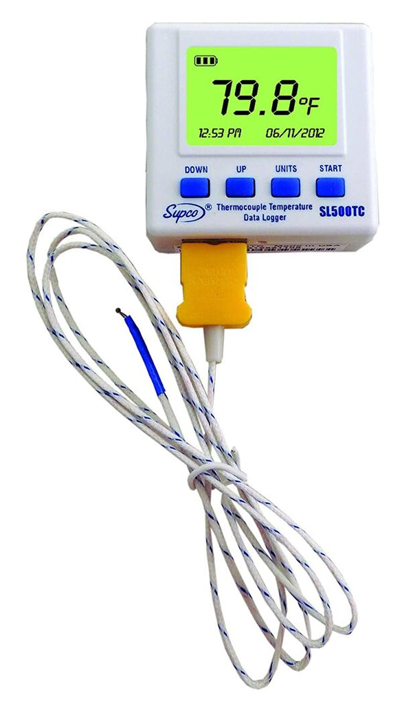 Supco SL500TC Thermocouple Temperature Data Logger Front View