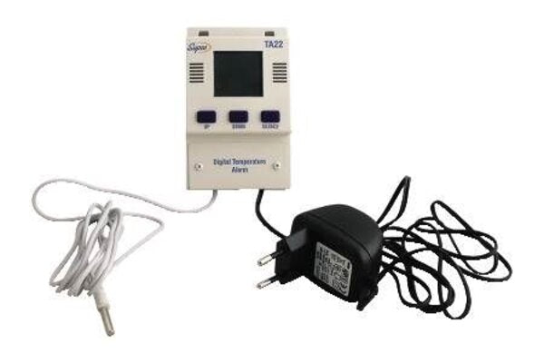 Supco TA22 Single Set Point Temperature Alarm With Digital Display Front View