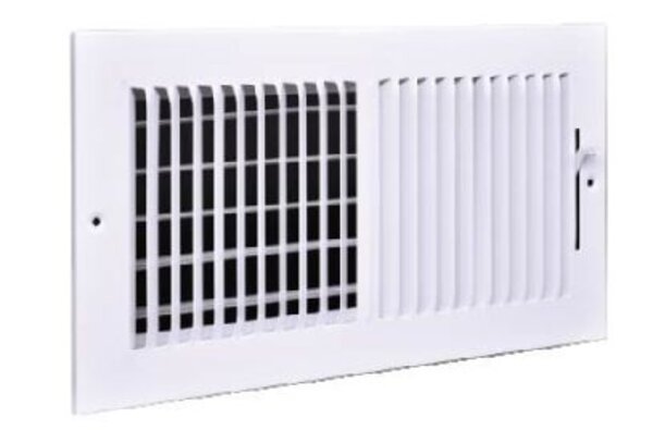 TRUaire 102M/24x06 Stamped Sidewall/Ceiling Register Side View