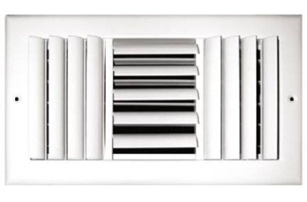 TRUaire 303M/10x04 Curved Blade Sidewall / Ceiling Register Front View