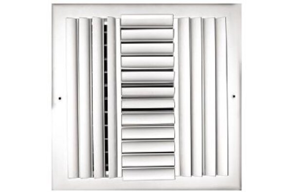 TRUaire 304M/14x14 Curved Blade Sidewall / Ceiling Register Front View