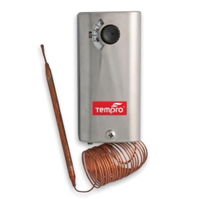 Tempro Industrial Line Voltage Thermostat, Polymeric Housing