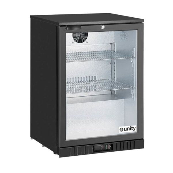 Unity U-BB1 24" Countertop Swing Door Merchandising Bar Cooler Side View