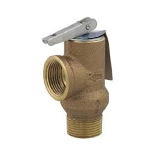 Watts 0556033 3/4" Lead Free Poppet Type Pressure Relief Valve Test Lever 125 PSI Side View