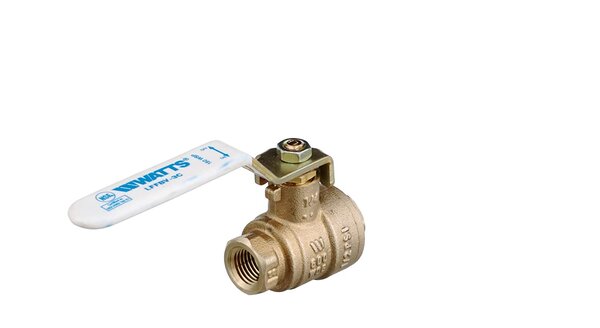 Watts 555121 2-piece Full Port Ball Valve 3/4 LFFBV-4 Side View