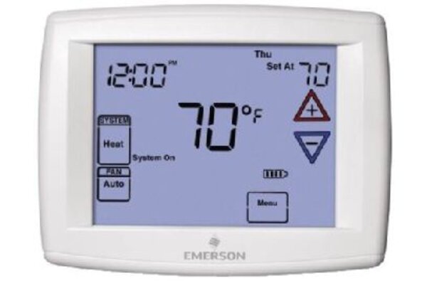 White-Rodgers 1F97-1277 Blue™ 12" Touchscreen Thermostat Side View