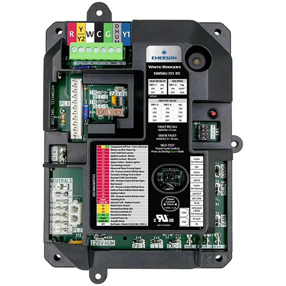 White-Rodgers 50M56U-751 Carrier Single Stage HSI Integrated Furnace Control Kit Front View